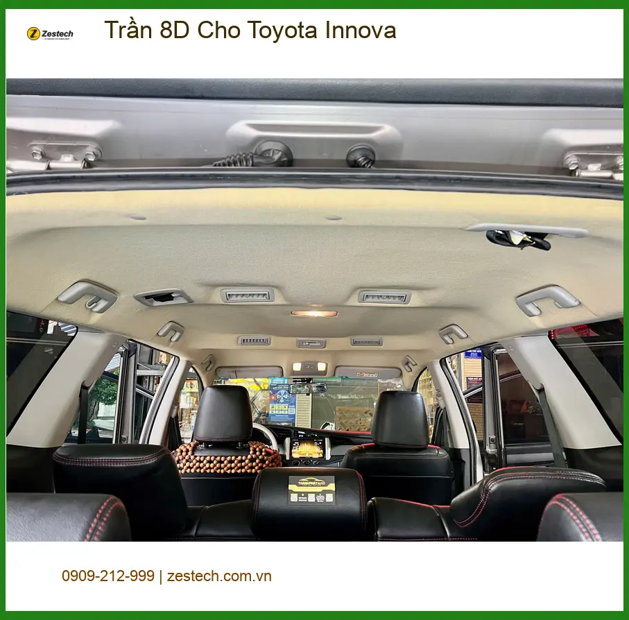 Anh Nhật lắp trần 8D cho Toyota Innova ở Quận Tân Bình, nâng cấp nội thất ảnh thực tế 2